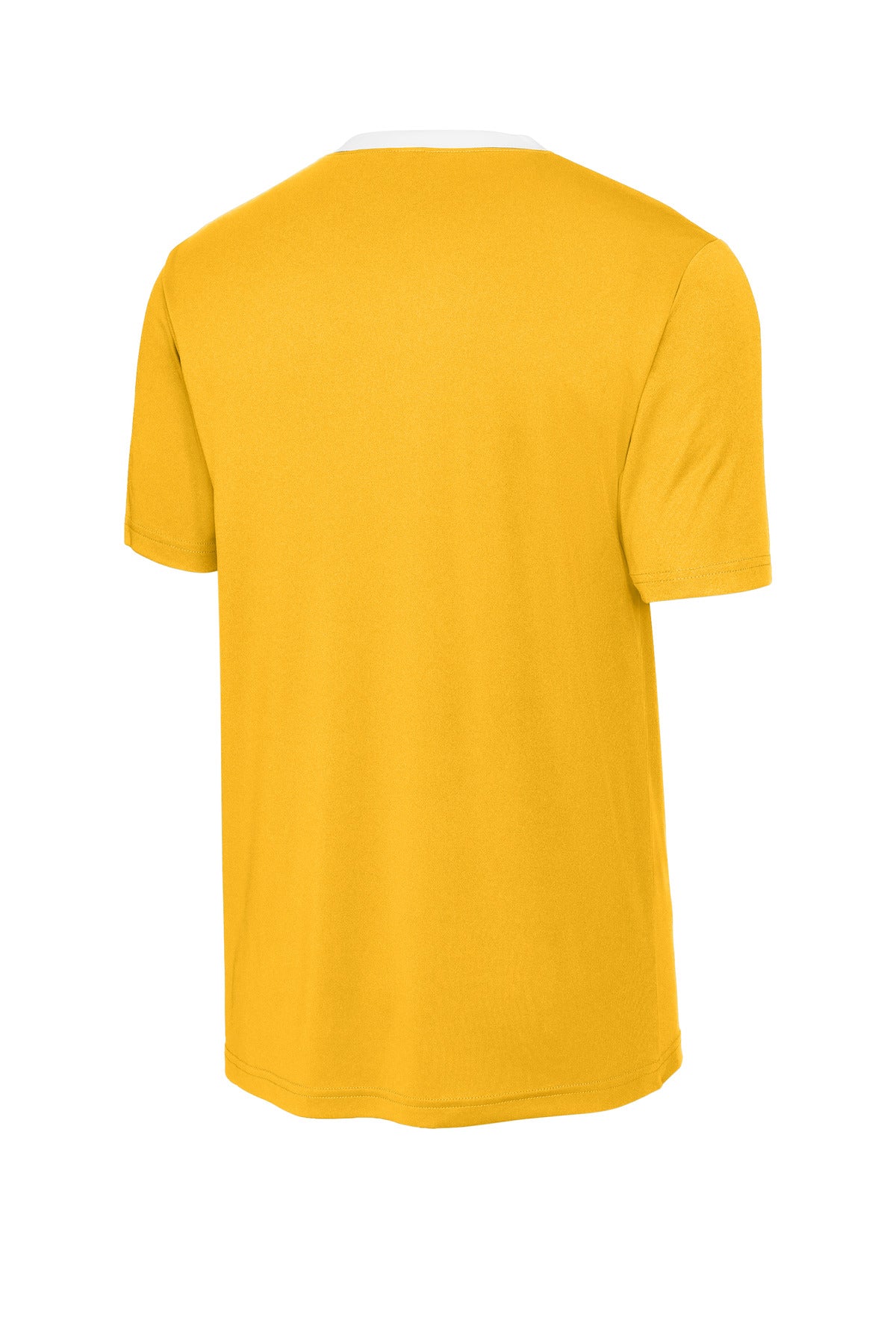 Rear View of Gold/White Sport-Tek Competitor United Crew ST100
