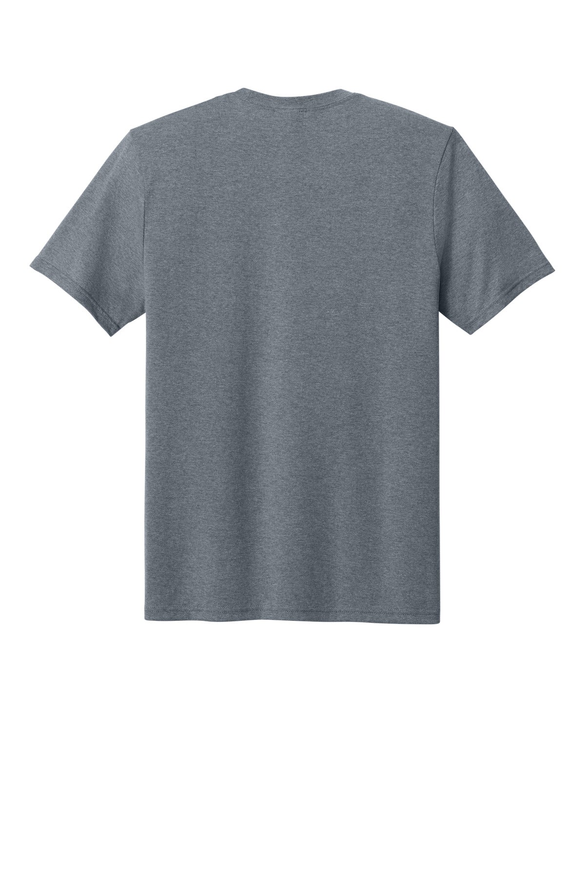 Rear View of GphHeather Port & Co Tri-Blend Tee. PC330