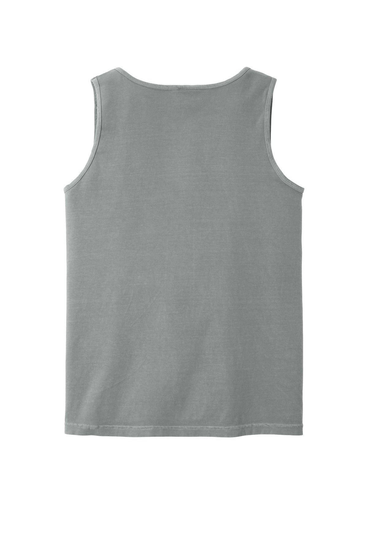 Rear View of Granite COMFORT COLORS Heavyweight Ring Spun Tank Top. 9360