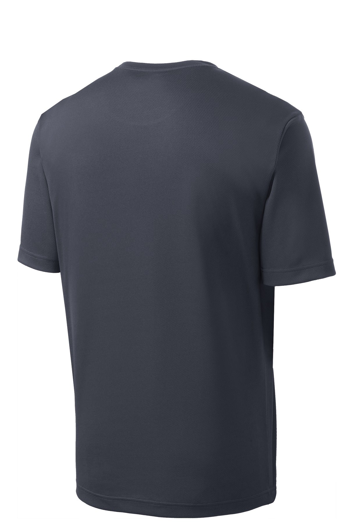 Rear View of Graphite Grey Sport-Tek PosiCharge RacerMesh Tee. ST340