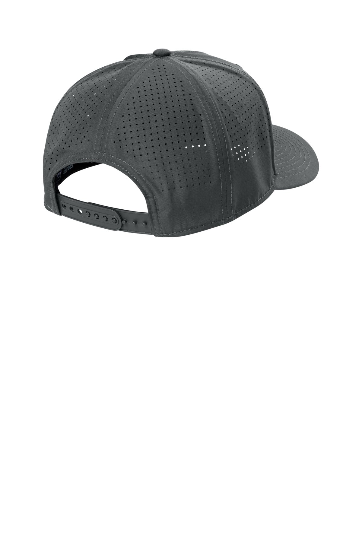 Rear View of Graphite New Era 9SEVENTY Perforated Snapback Cap NE501