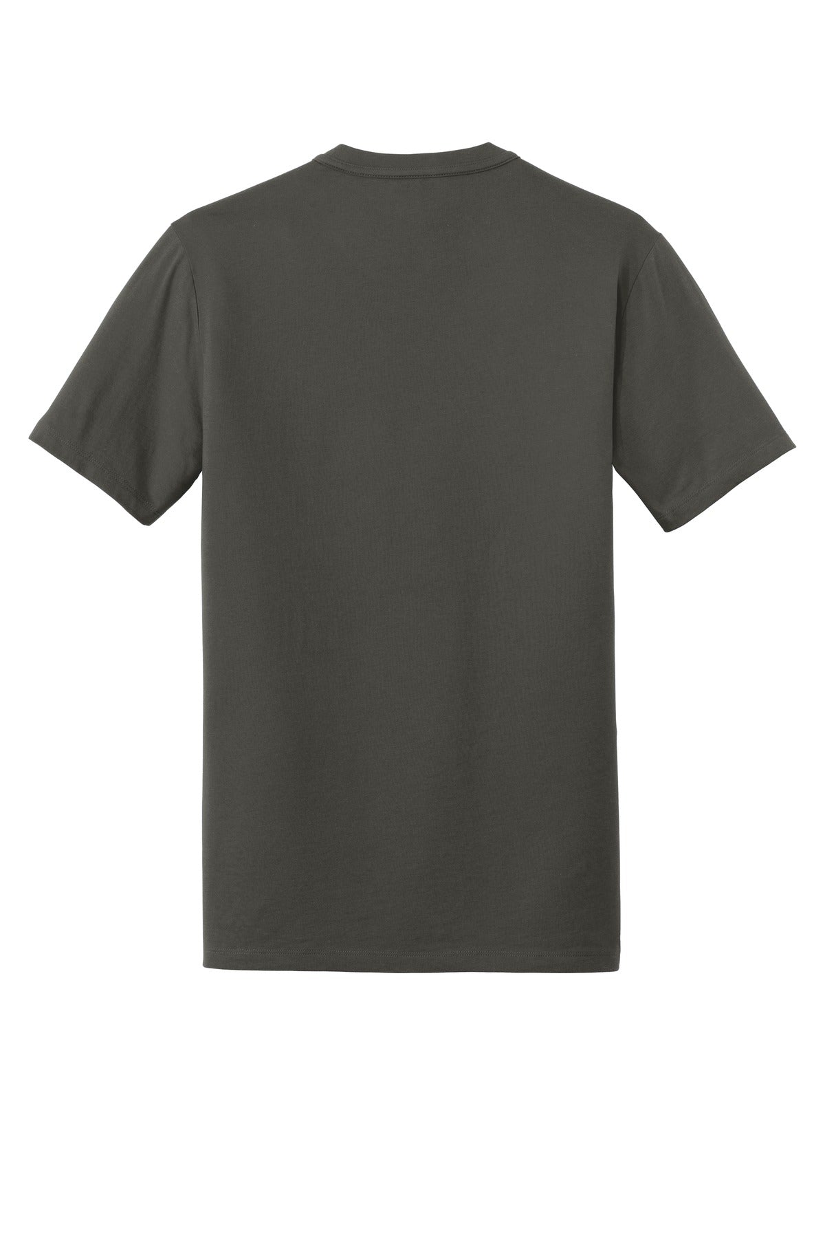 Rear View of Graphite New Era Heritage Blend Crew Tee. NEA100
