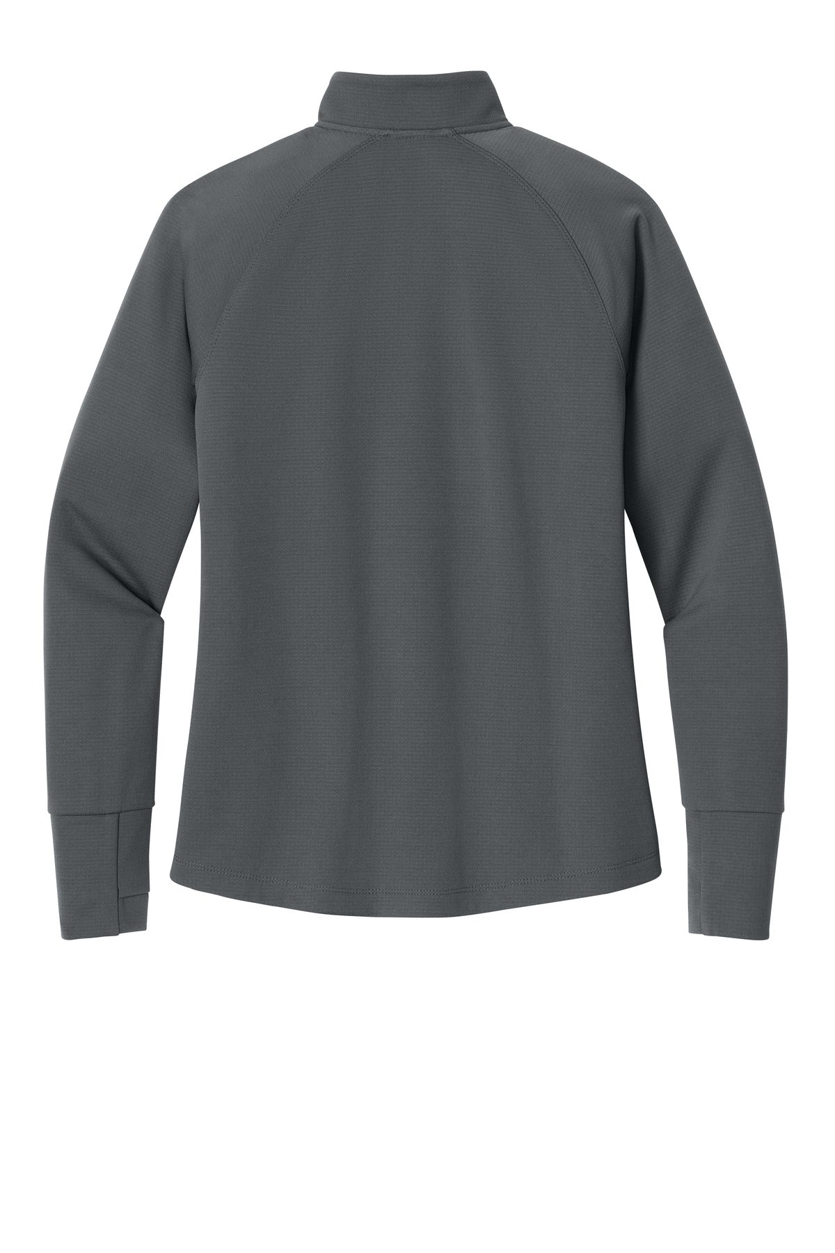 Rear View of Graphite New Era Women's Stand Out 1/4-Zip LNEA515