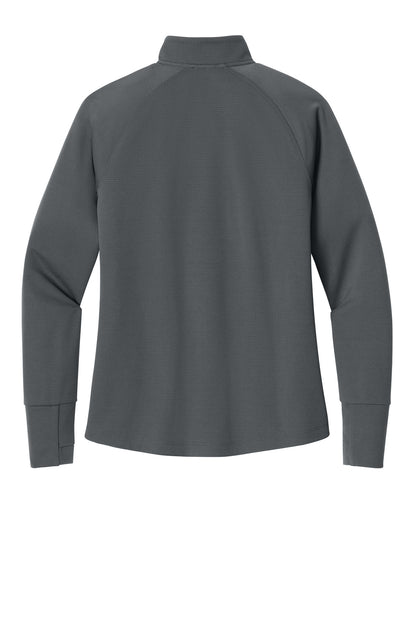 Rear View of Graphite New Era Women's Stand Out 1/4-Zip LNEA515