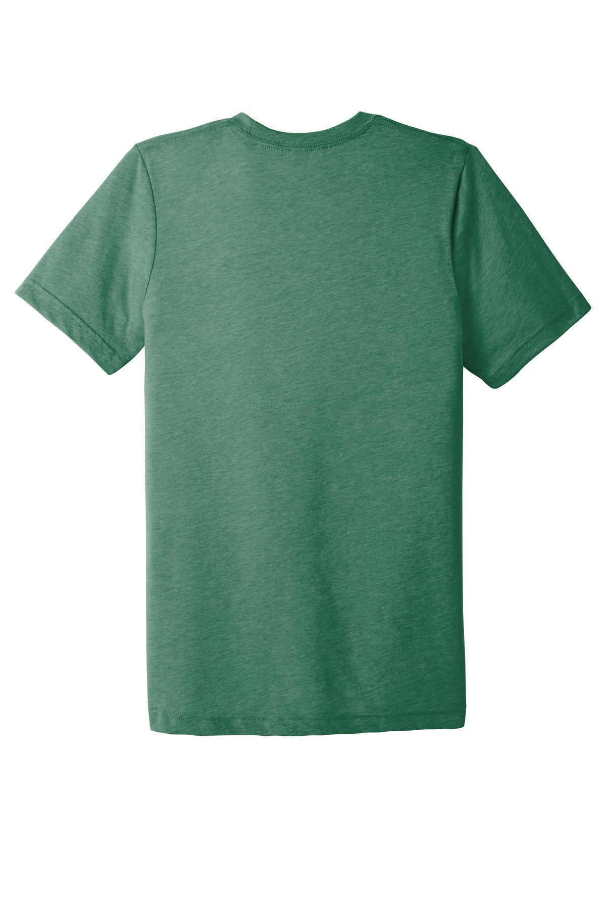 Rear View of Grass Grn TB BELLA+CANVAS Unisex Triblend Short Sleeve Tee. BC3413
