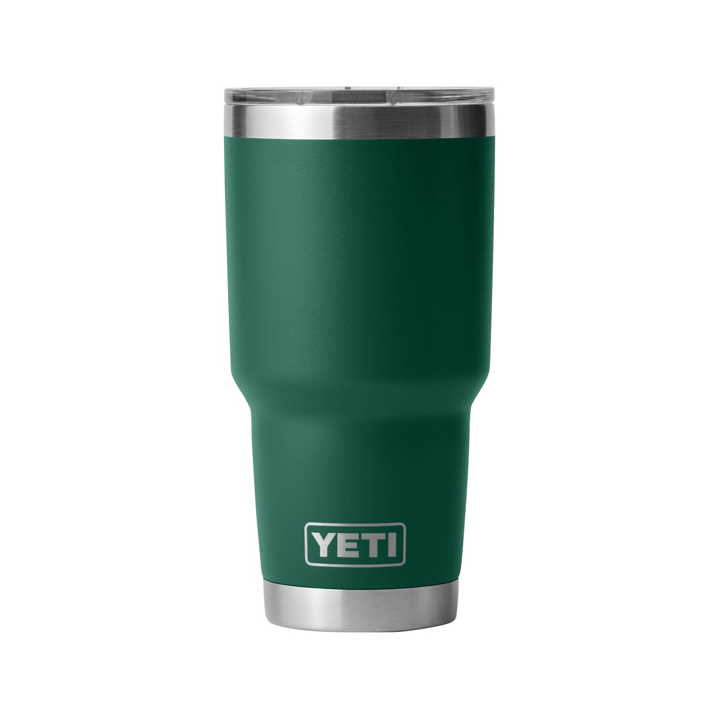 Rear View of Green-Black-Forest Rambler® 30 oz Tumbler with MagSlider™ Lid plain