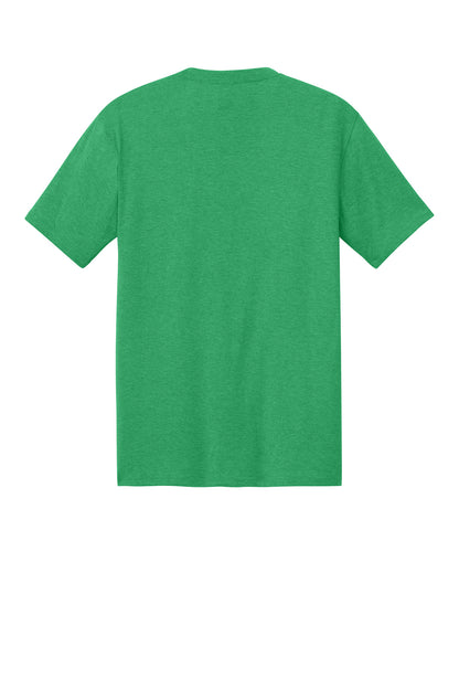 Rear View of Green Frost District Perfect Tri Tee. DM130
