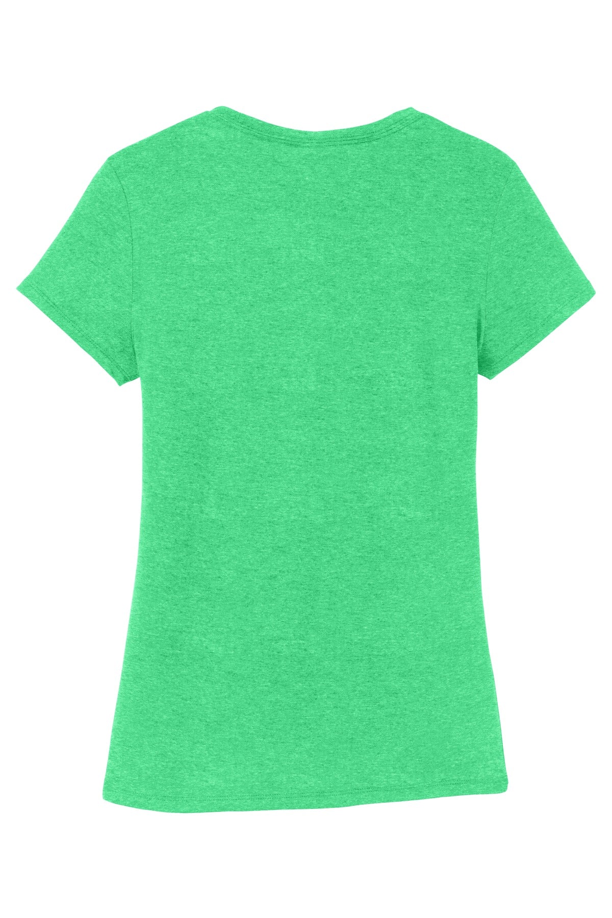 Rear View of Green Frost District Women's Perfect Tri Tee. DM130L