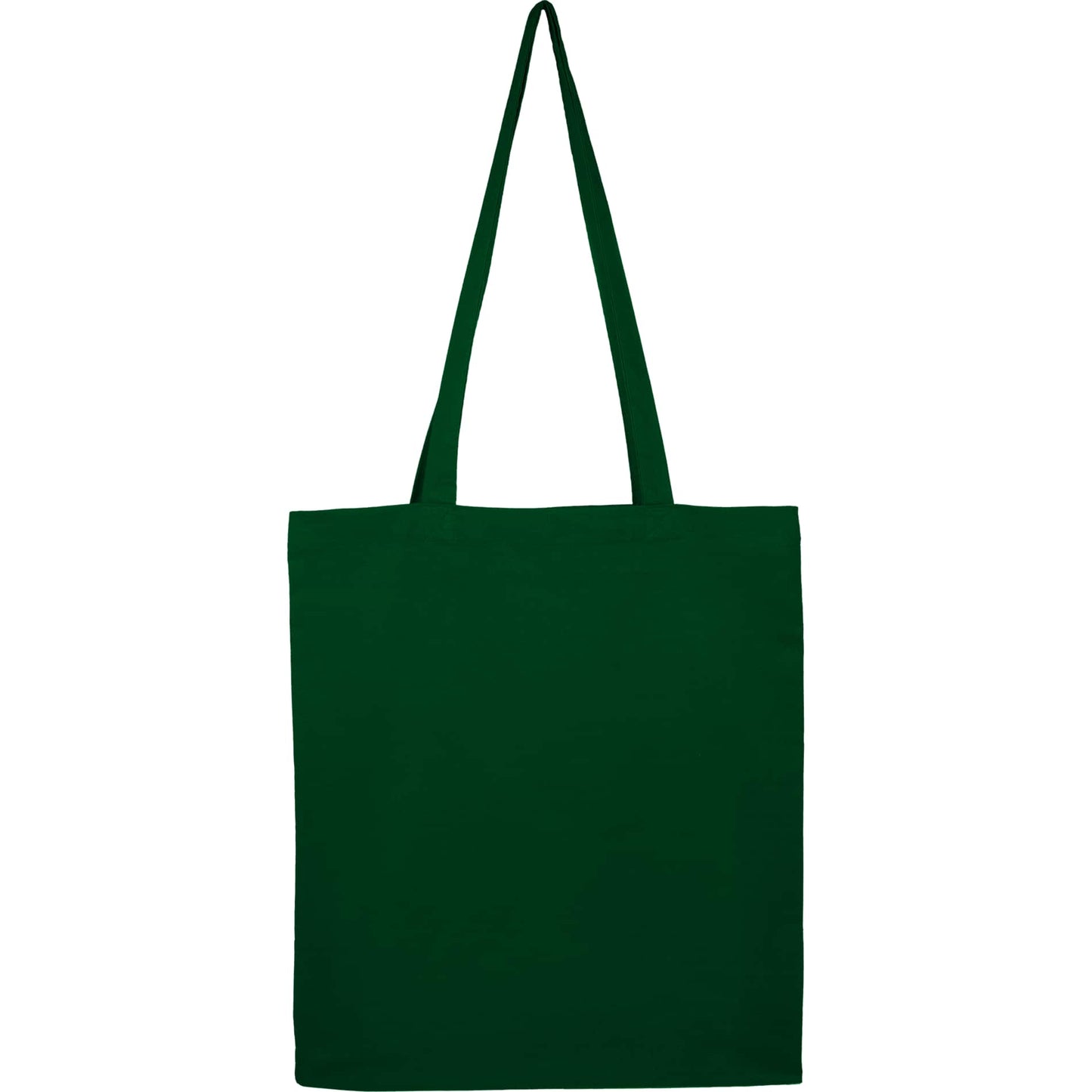 Rear View of Green Organic 4oz Cotton Tote plain