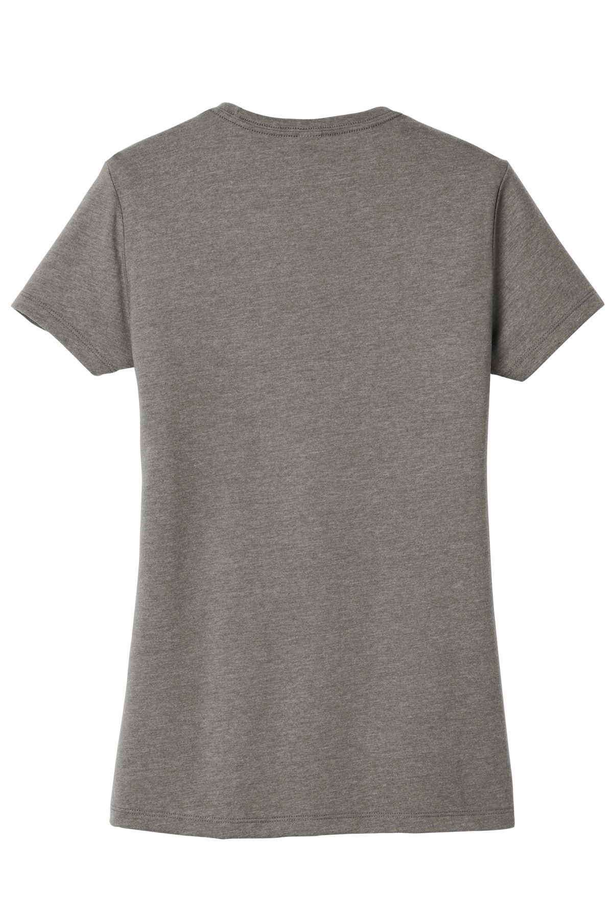 Rear View of Grey Frost District Women's Very Important Tee . DT6002