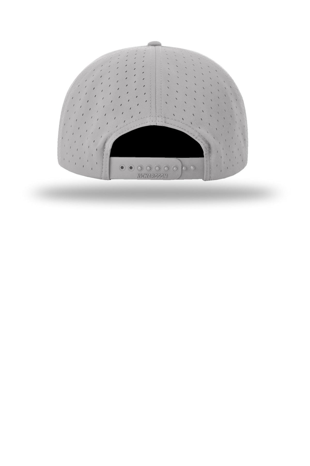 Rear View of Grey Richardson Cannon 7-Panel Flatbill 169