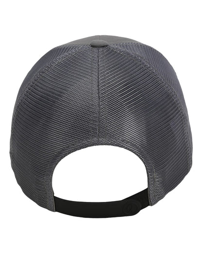 Rear View of Grey The Whitaker Mesh Cap - 1988M