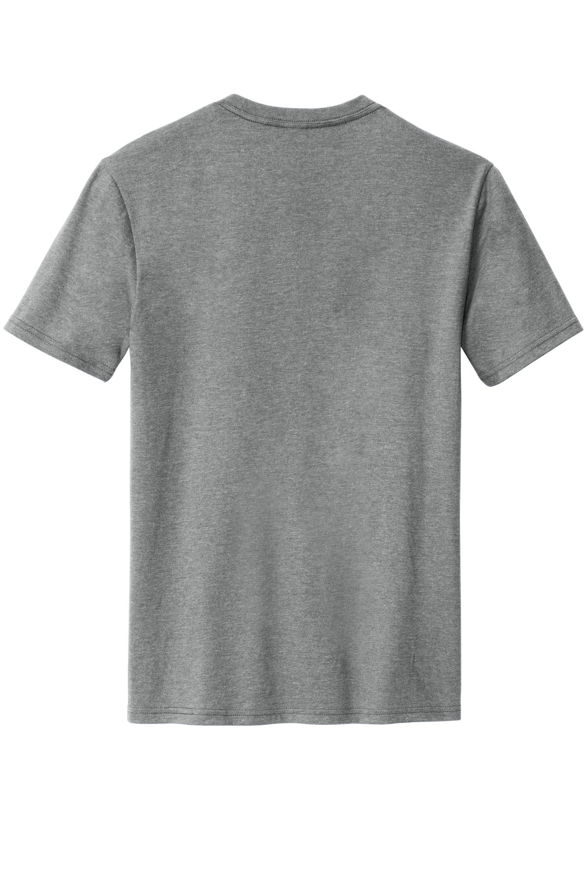 Rear View of GreyFrost District Perfect Blend CVC Tee. DM108
