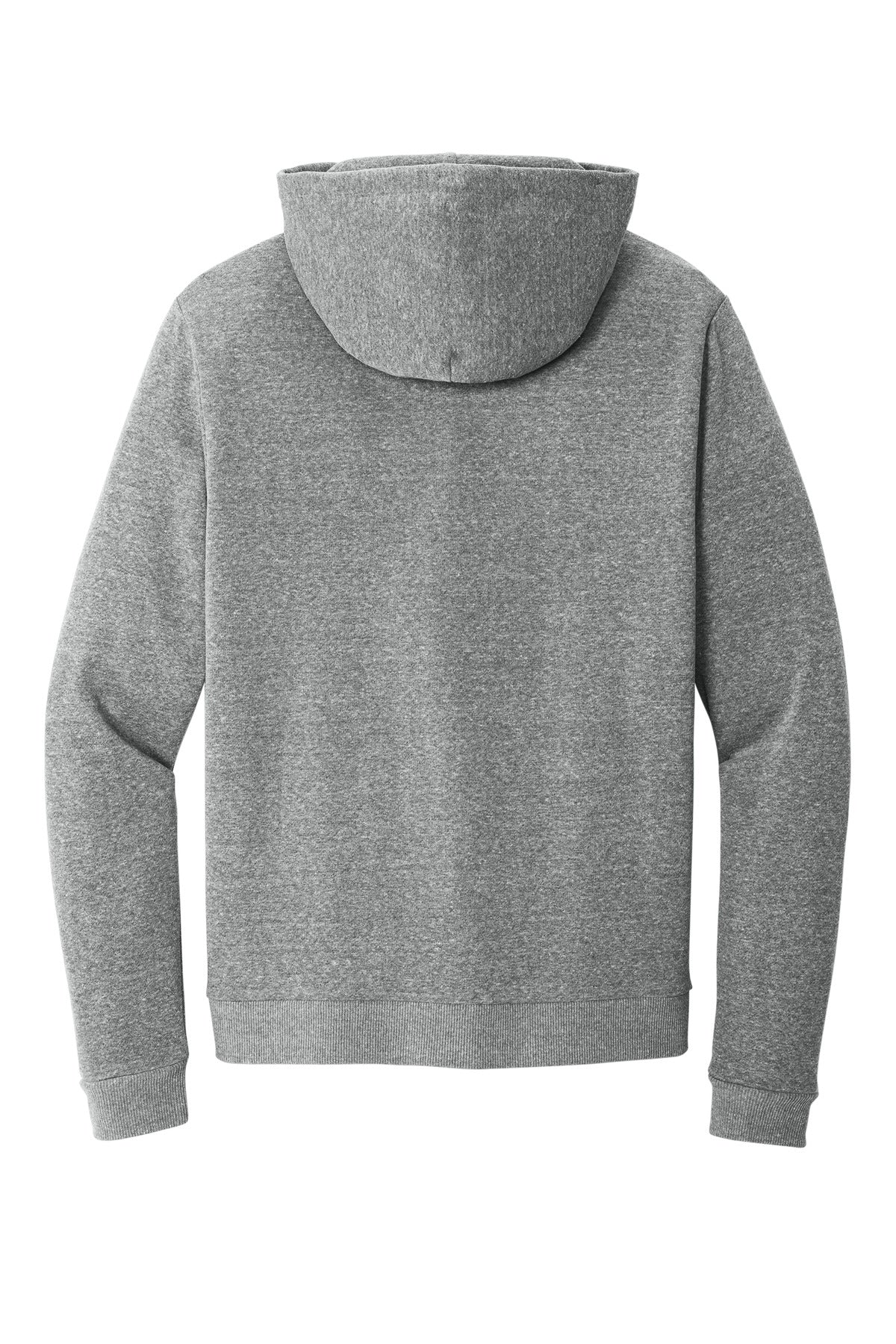Rear View of GreyFrost District Perfect Tri Fleece Pullover Hoodie DT1300