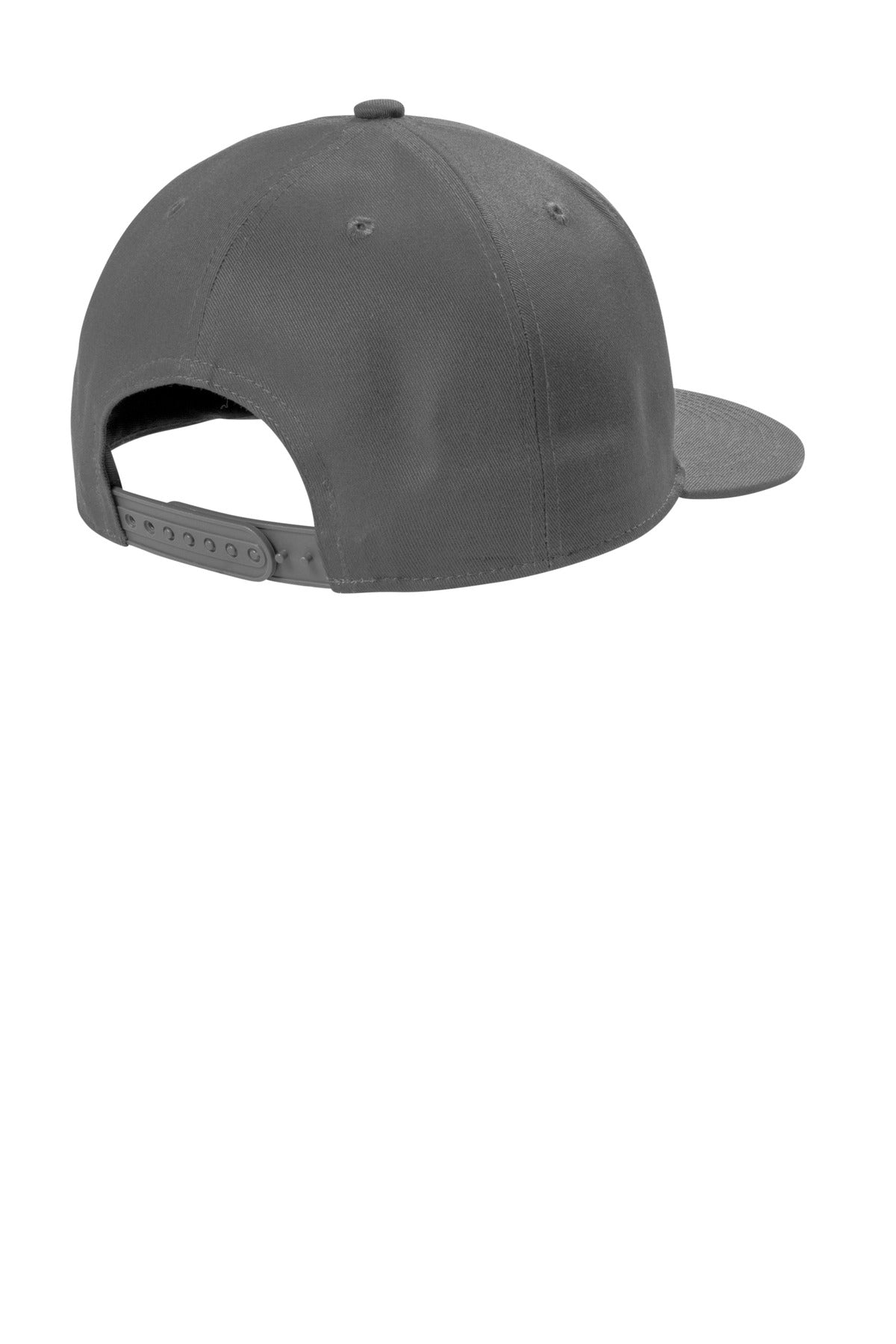 Rear View of GreySteel Port Authority Snapback Flat Bill Cap C406