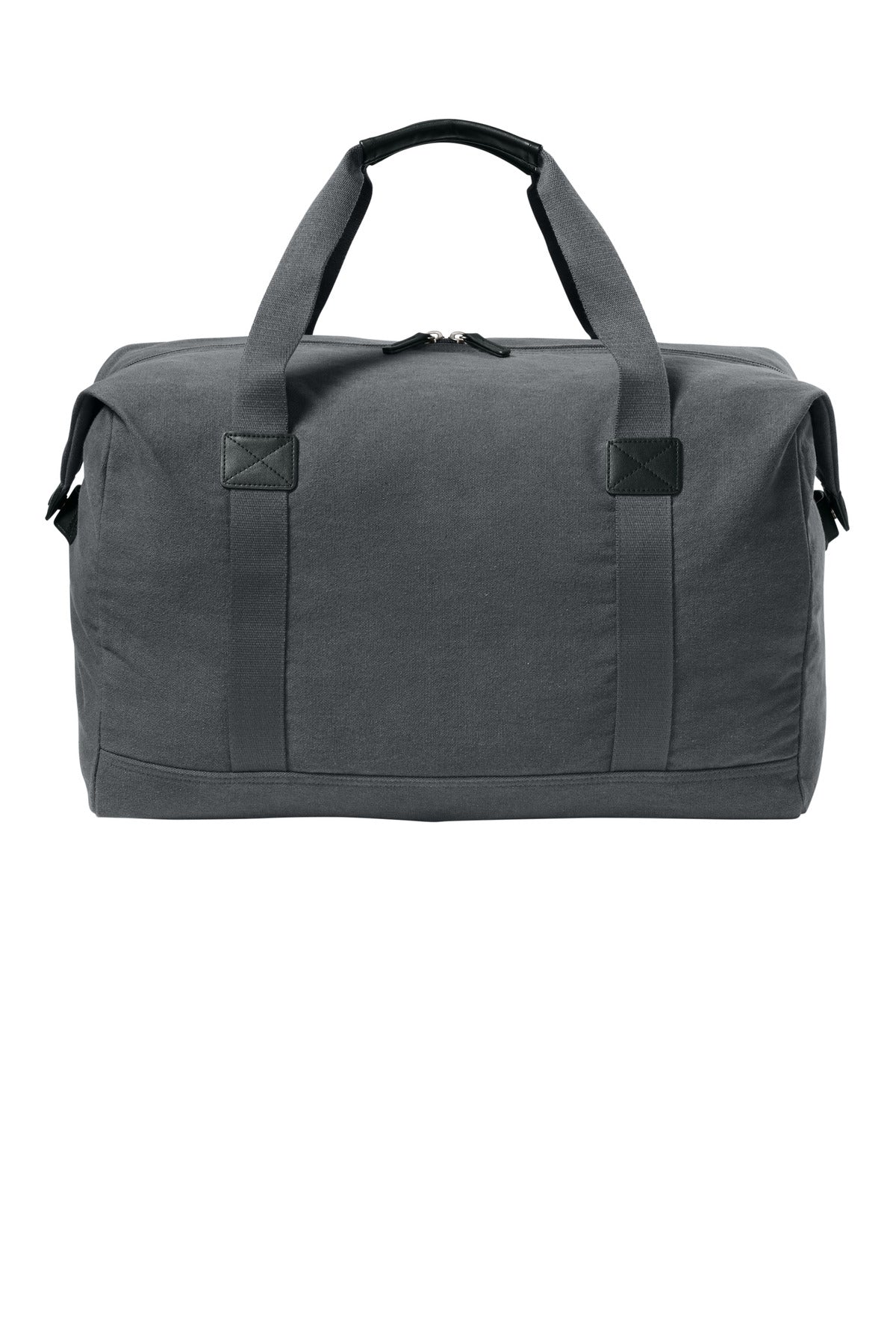 Rear View of GreySteel Port Authority Washed Canvas Duffel BG8030