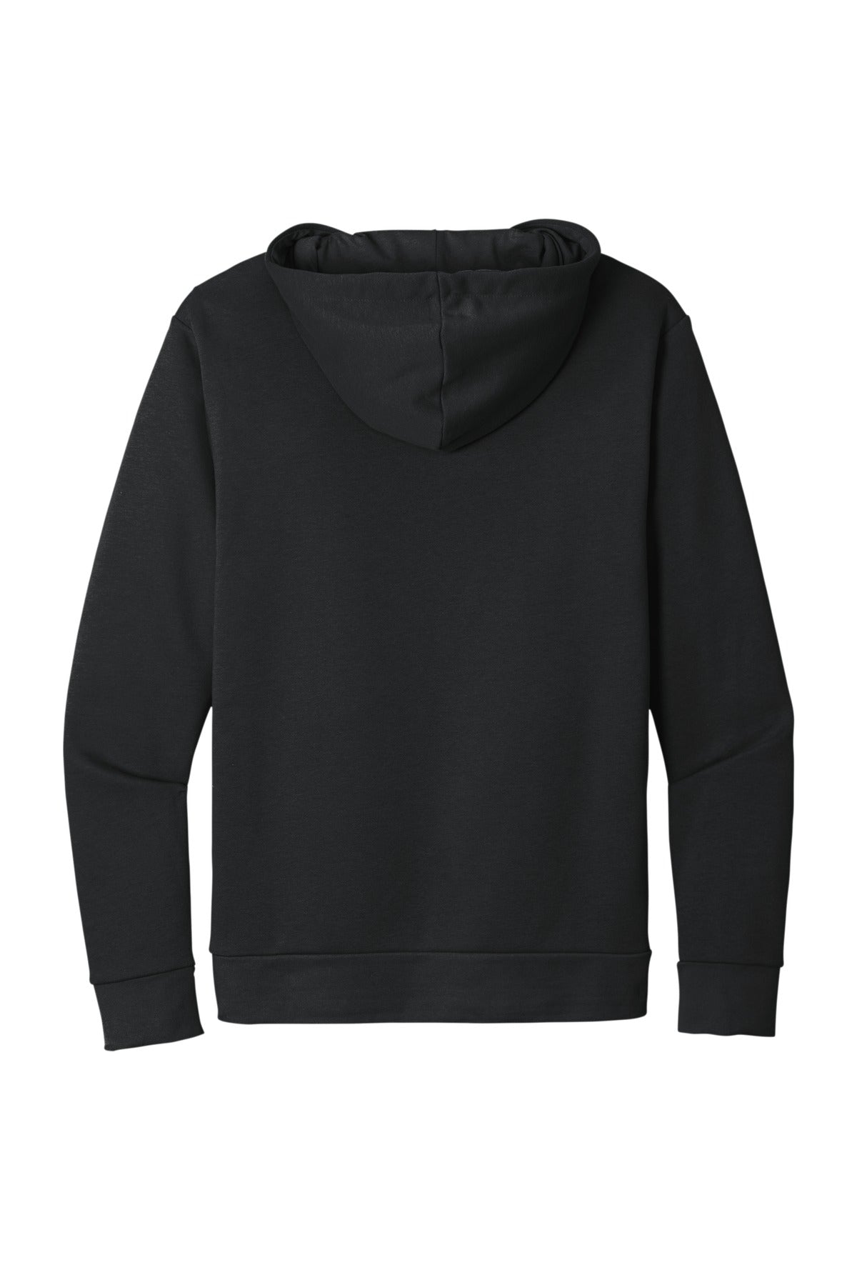 Rear View of GrphBlack Next Level Apparel Adult Santa Barbara Pullover Hoodie. NL9303
