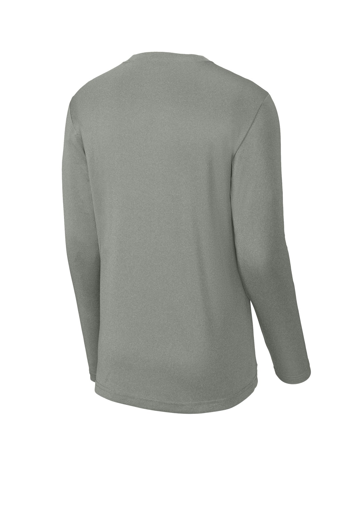 Rear View of GryConHthr Sport-Tek Long Sleeve PosiCharge Competitor Tee. ST350LS
