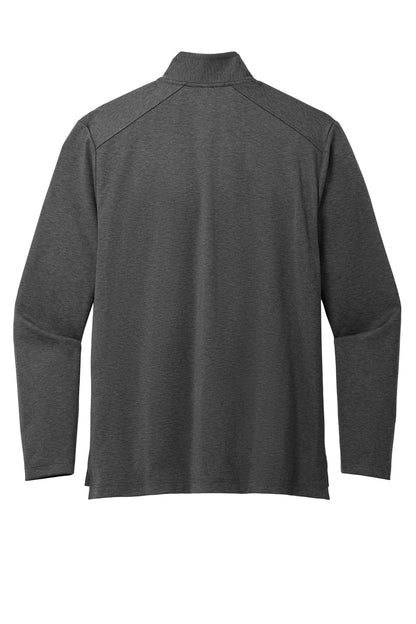 Rear View of GryStlHthr Port Authority C-FREE Double Knit 1/4-Zip K880