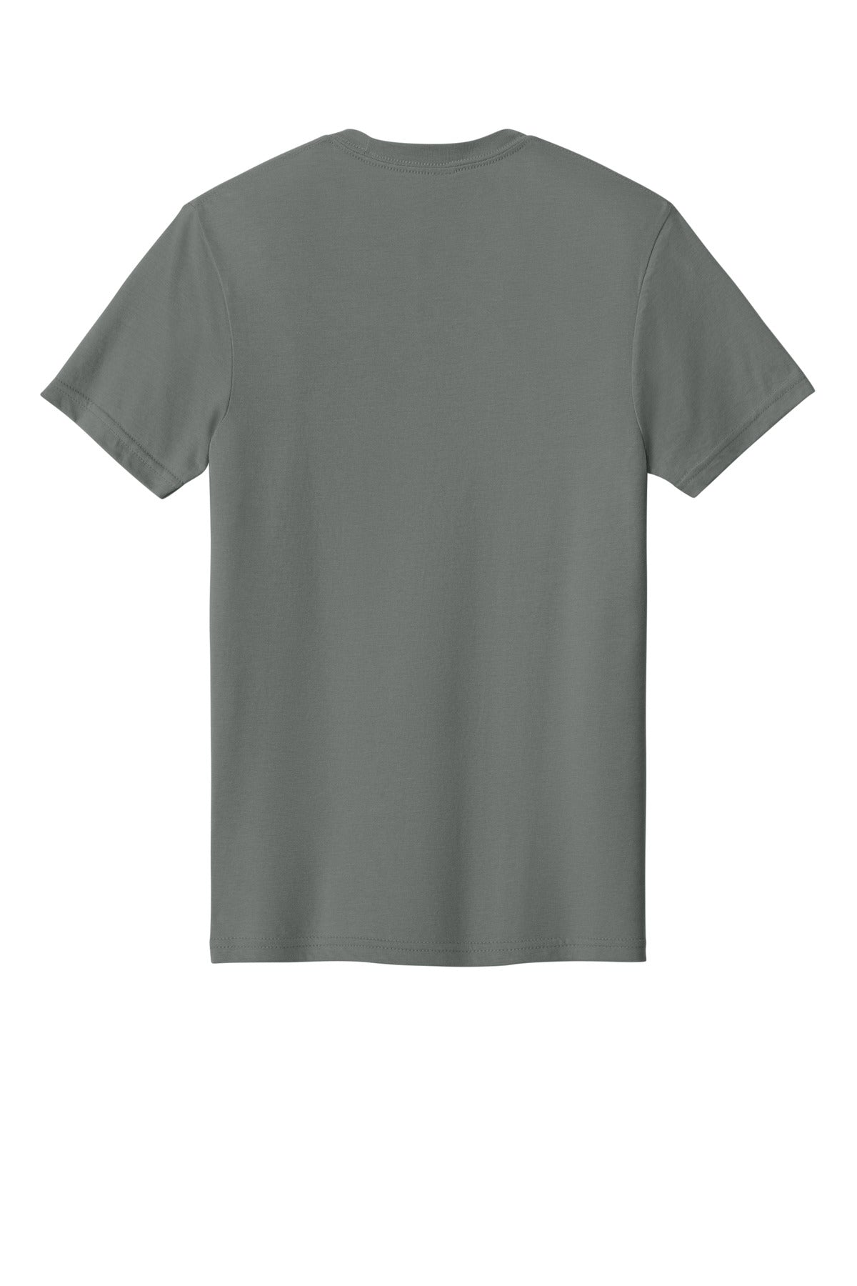Rear View of Gunmetal Gildan Softstyle CVC Tee 64000CVC