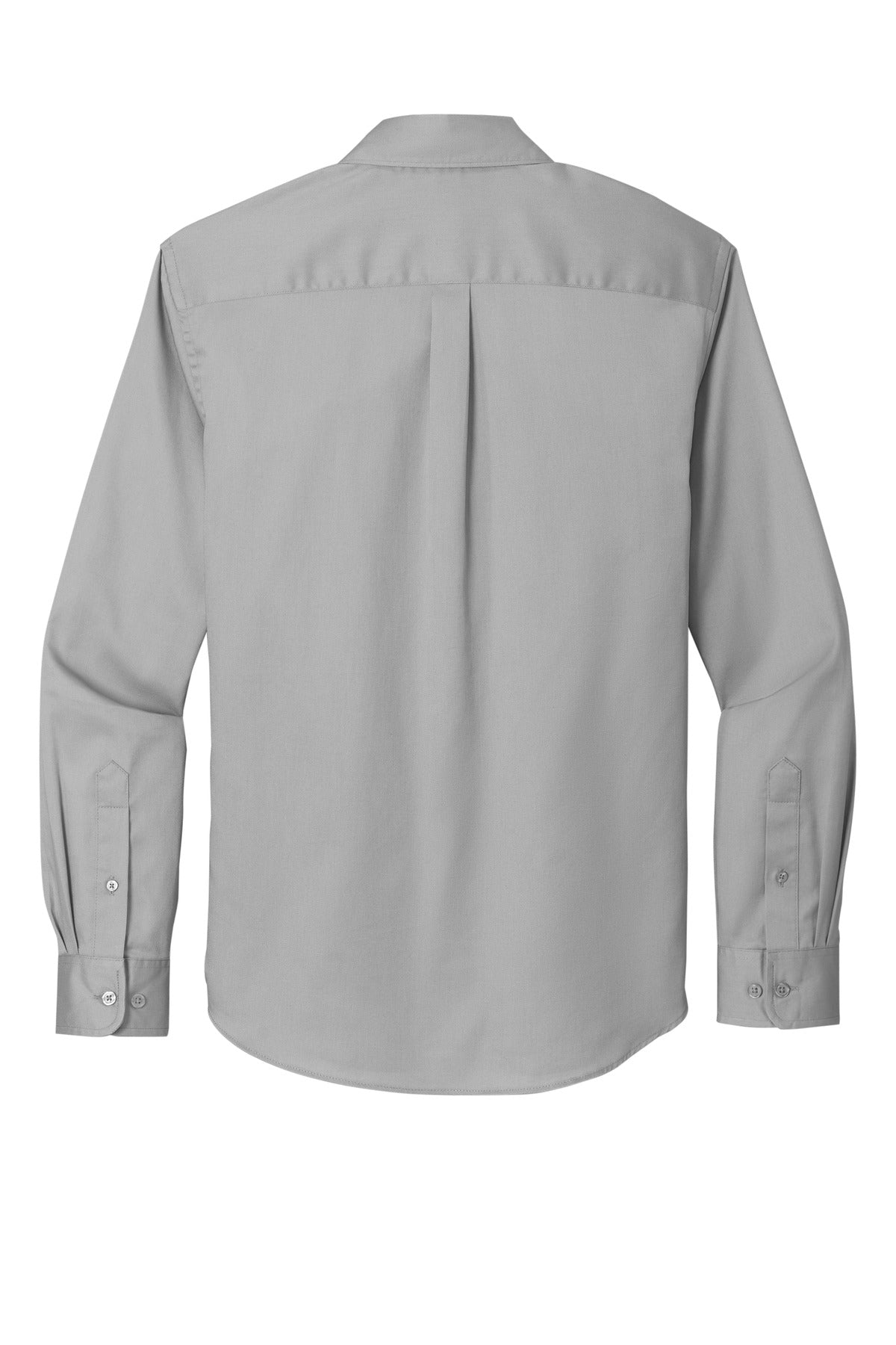 Rear View of GustyGrey Port Authority Long Sleeve SuperPro React Twill Shirt. W808