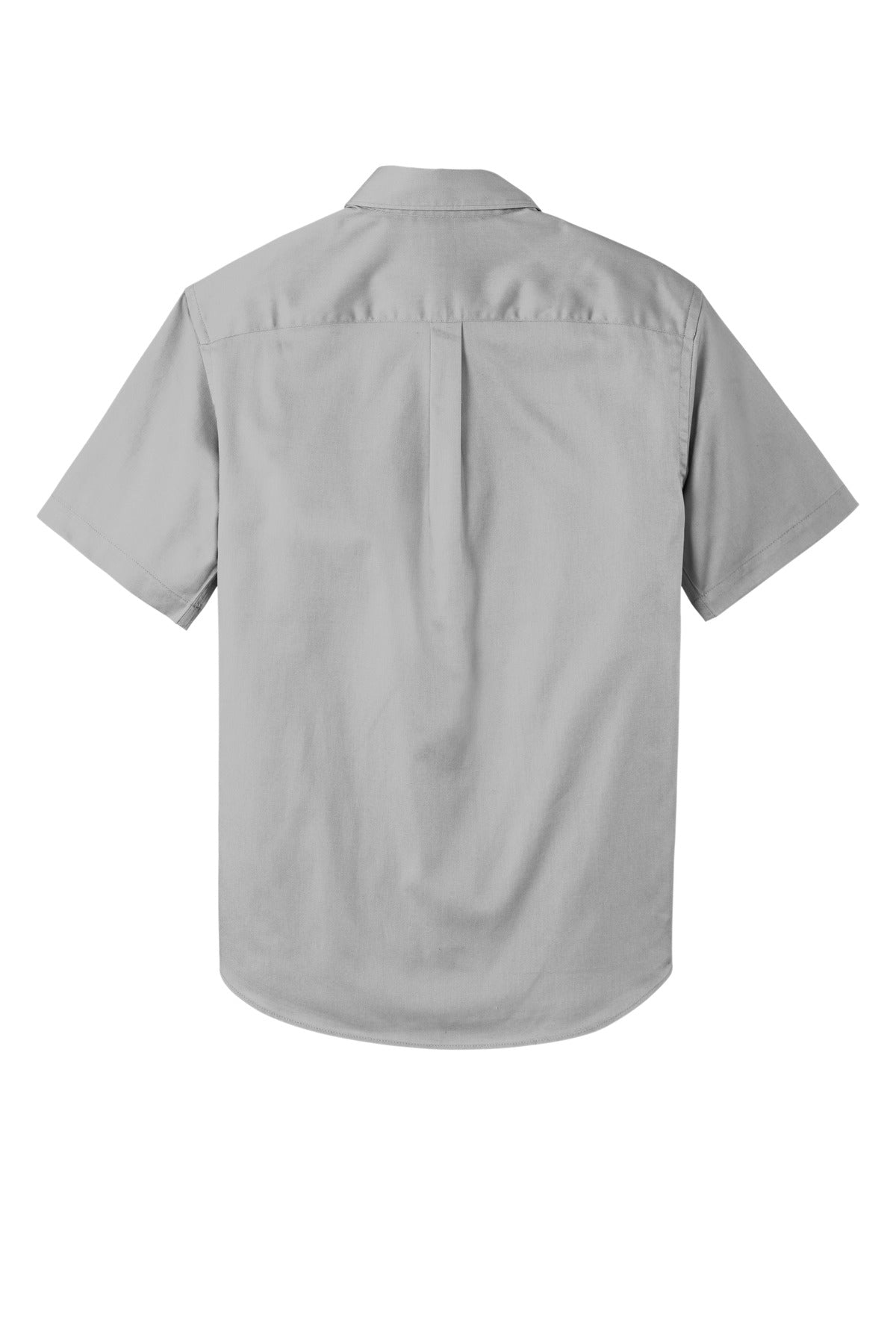 Rear View of GustyGrey Port Authority Short Sleeve SuperPro React Twill Shirt. W809