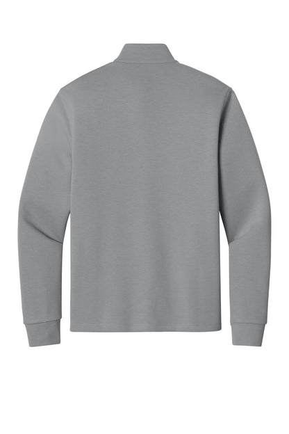 Rear View of GustyGrey Port Authority Wearever Signature Double Pique 1/4-Zip K210
