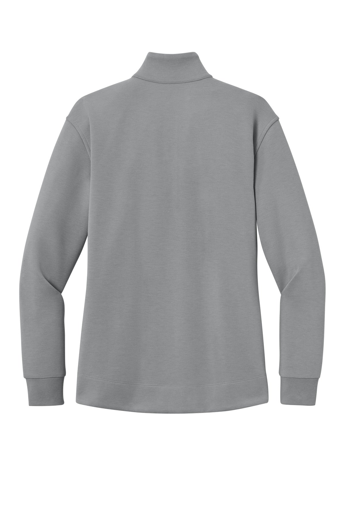 Rear View of GustyGrey Port Authority Women's Wearever Signature Double Pique 1/4-Zip LK210