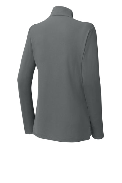 Rear View of GyConcrete Sport-Tek Women's Micropique Sport-Wick 1/4-Zip LST672