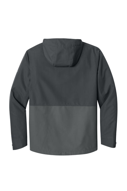 Rear View of GySt/MetGy Eddie Bauer WeatherEdge Ridge 3-in-1 Jacket EB658