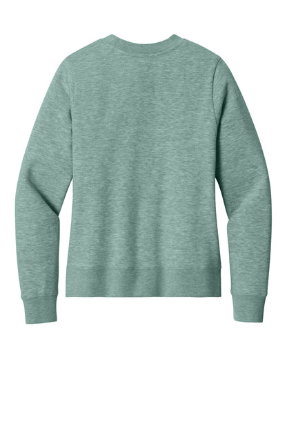 Rear View of HdDstySage District Women's V.I.T. Fleece Crew DT6105