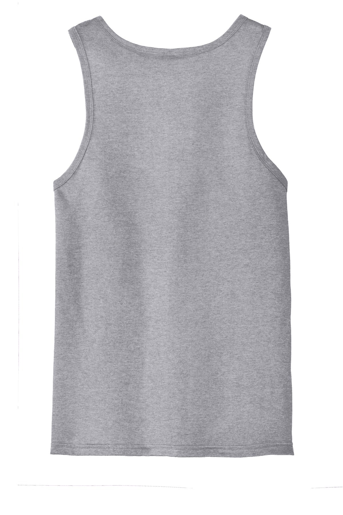 Rear View of Heather Grey District The Concert Tank . DT5300