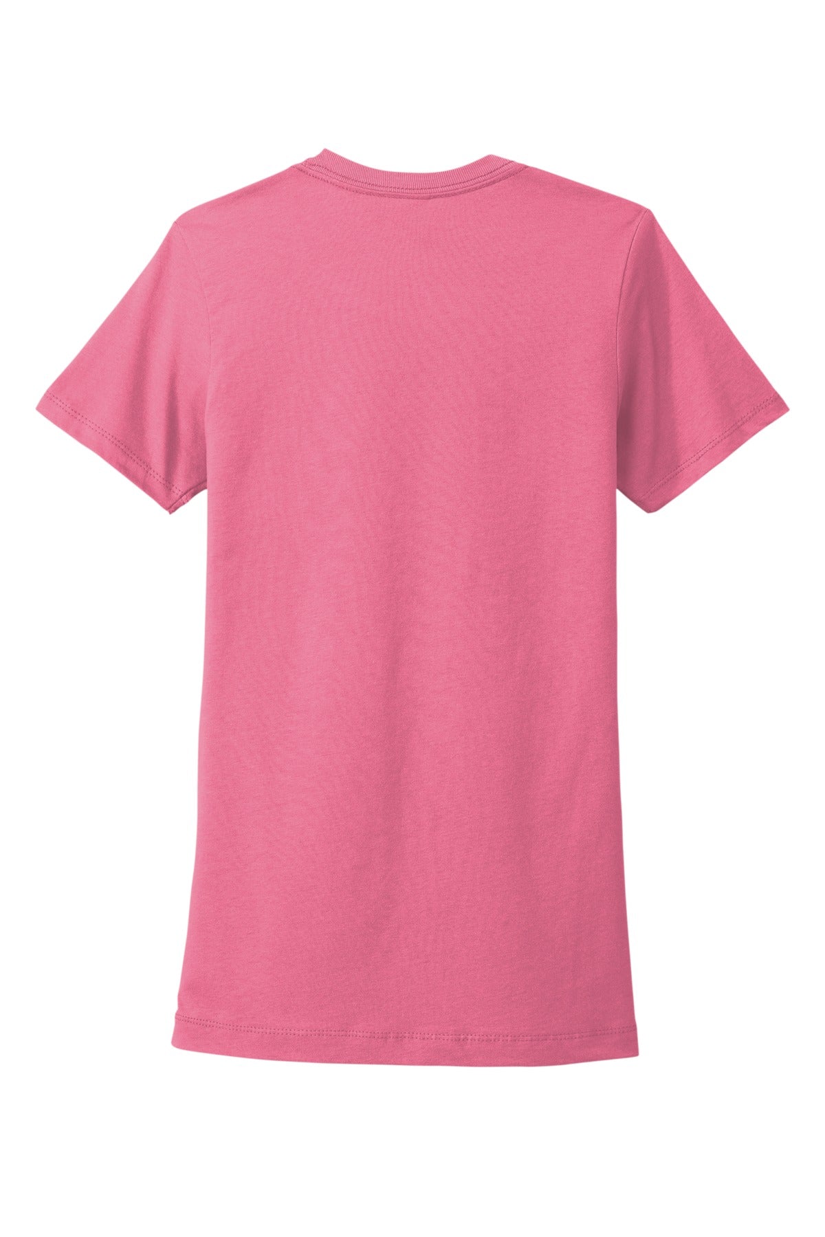 Rear View of HotPink Next Level Apparel Women's Cotton Tee. NL3900