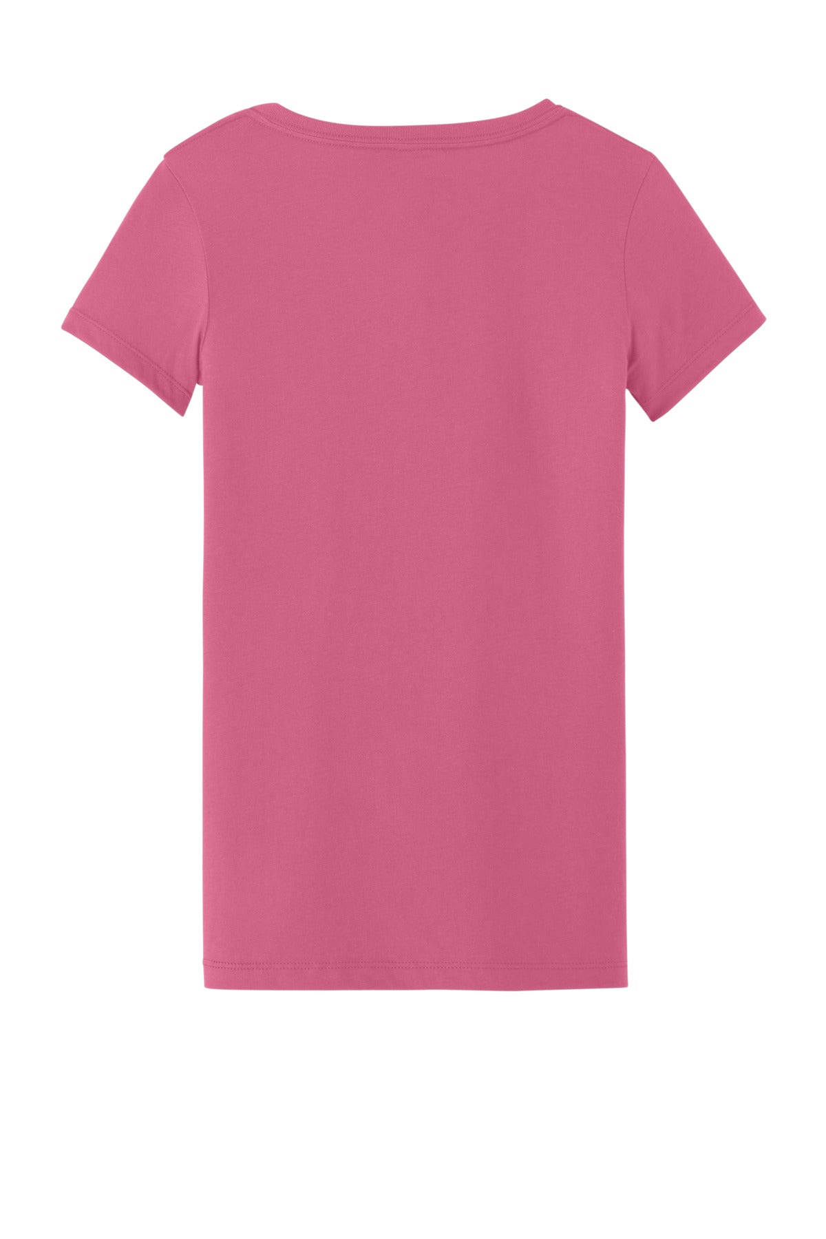 Rear View of HotPink Next Level Apparel Women's Ideal V-Neck Tee NL1540