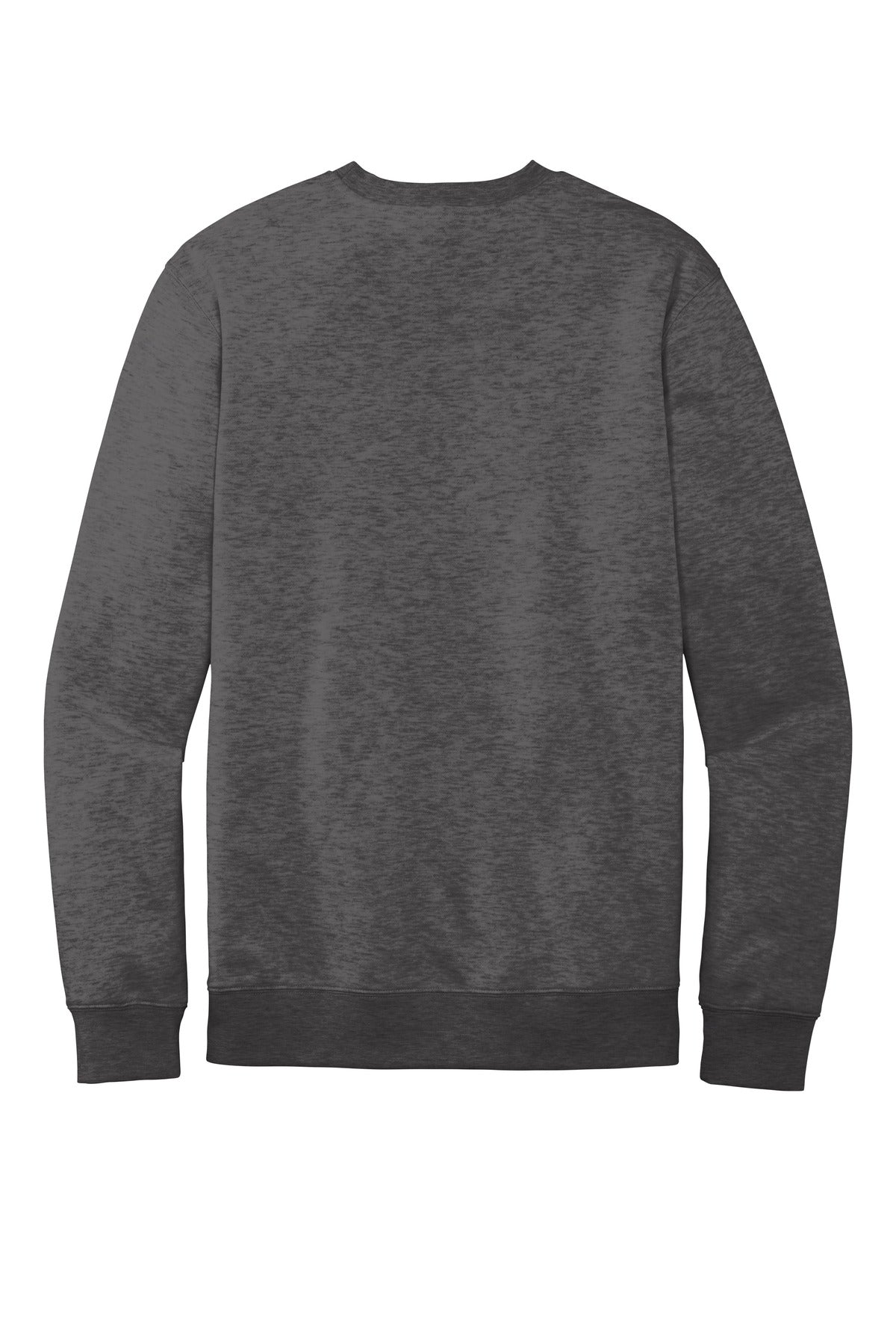 Rear View of Ht Charcoal District V.I.T. Fleece Crew DT6104