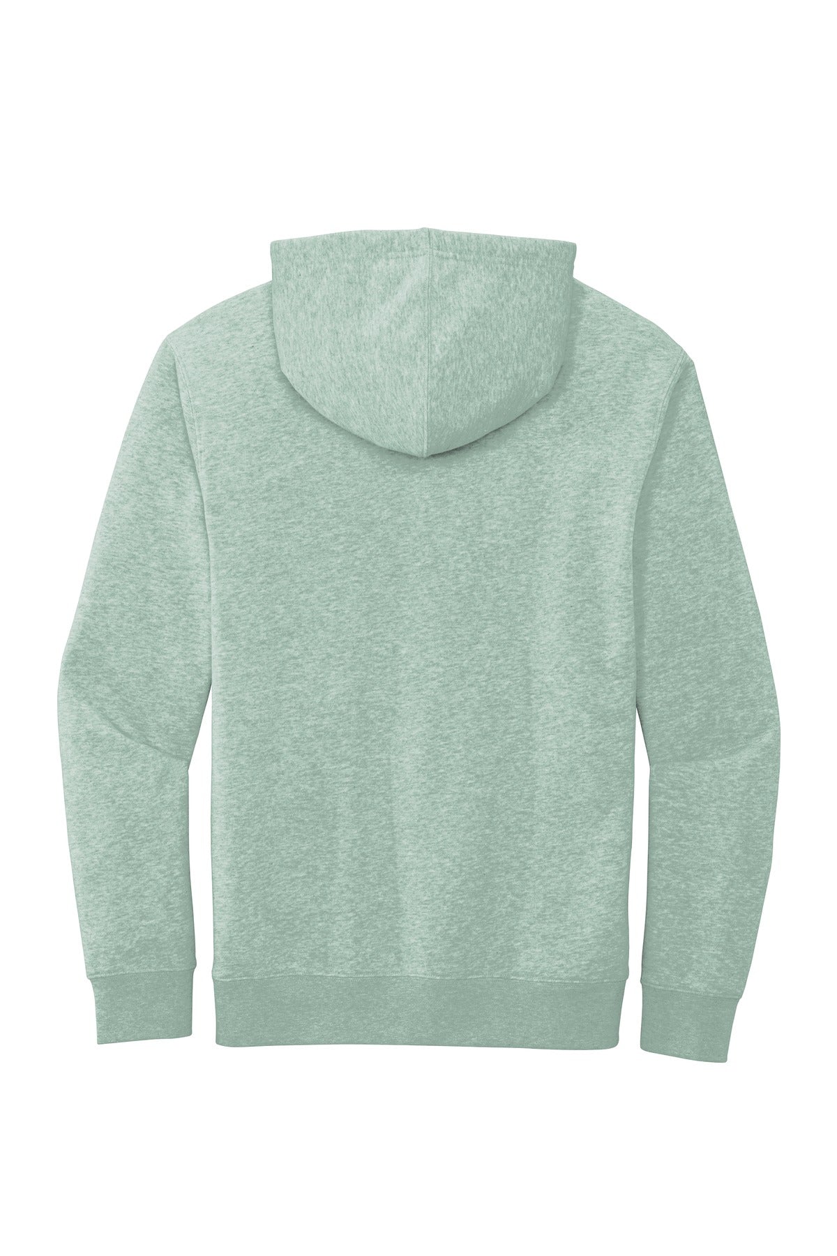 Rear View of Ht Dusty Sage District V.I.T. Fleece Hoodie DT6100