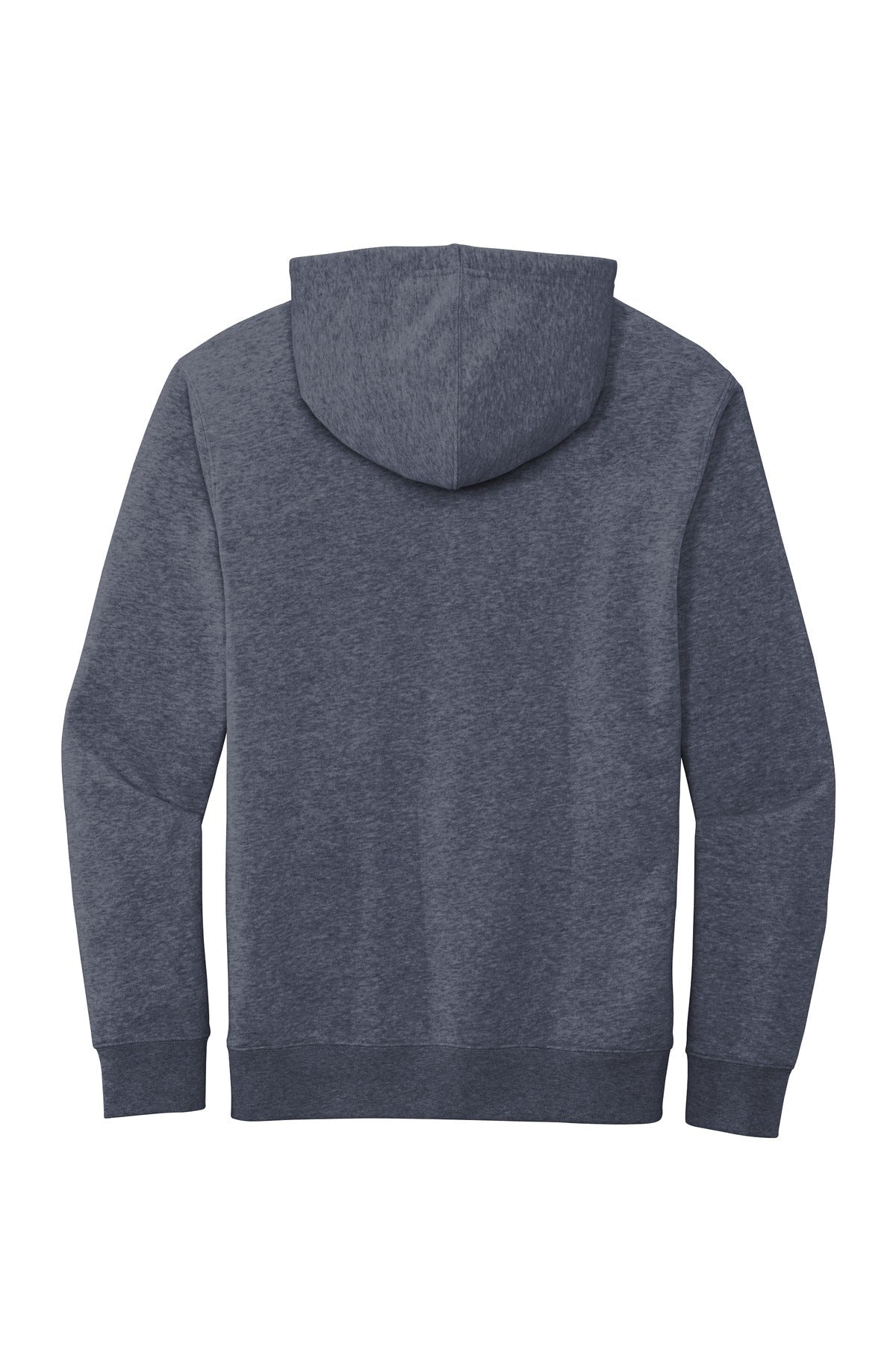 Rear View of Ht Navy District V.I.T. Fleece Hoodie DT6100