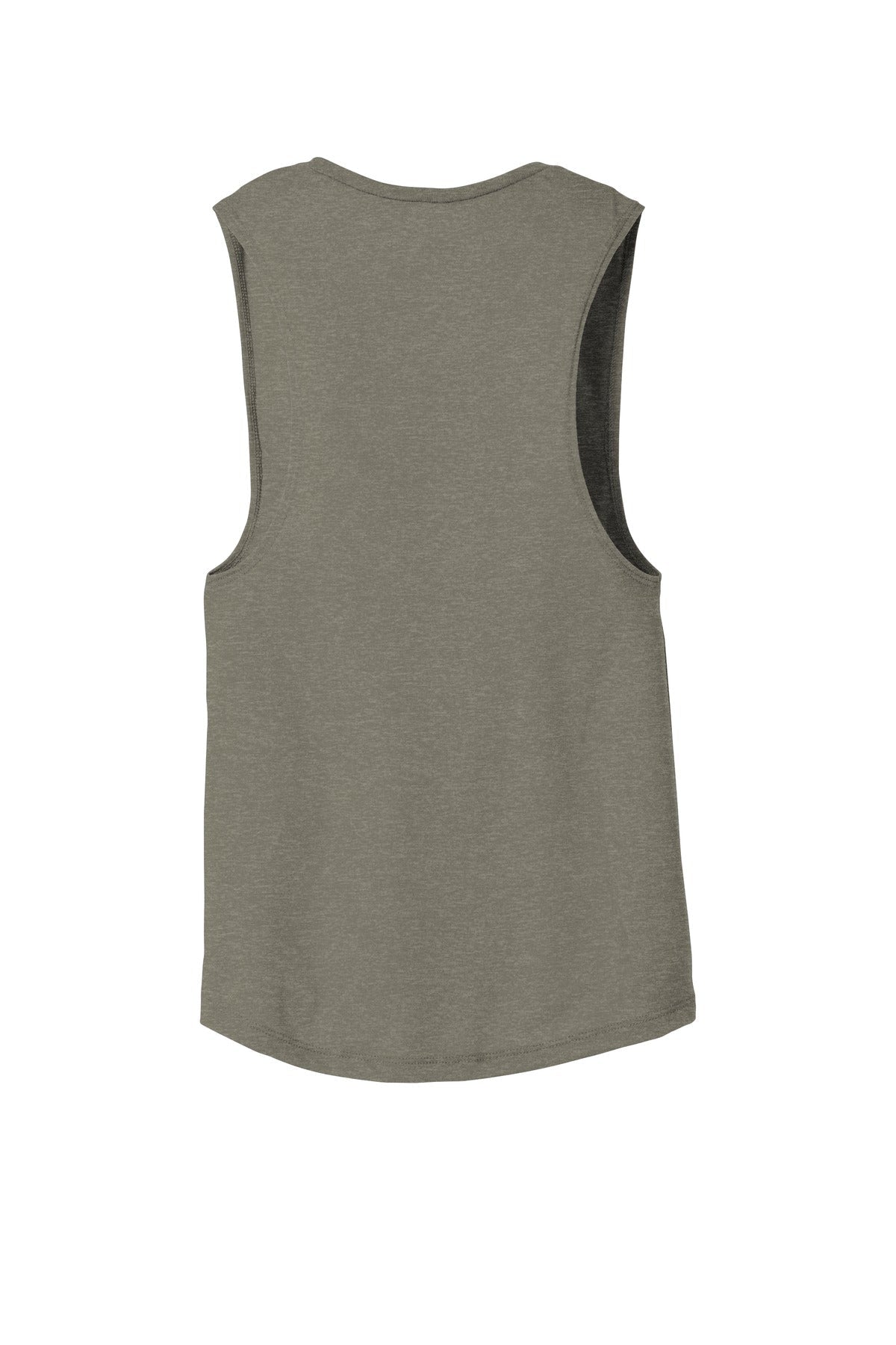 Rear View of Ht Stone BELLA+CANVAS Women's Flowy Scoop Muscle Tank. BC8803