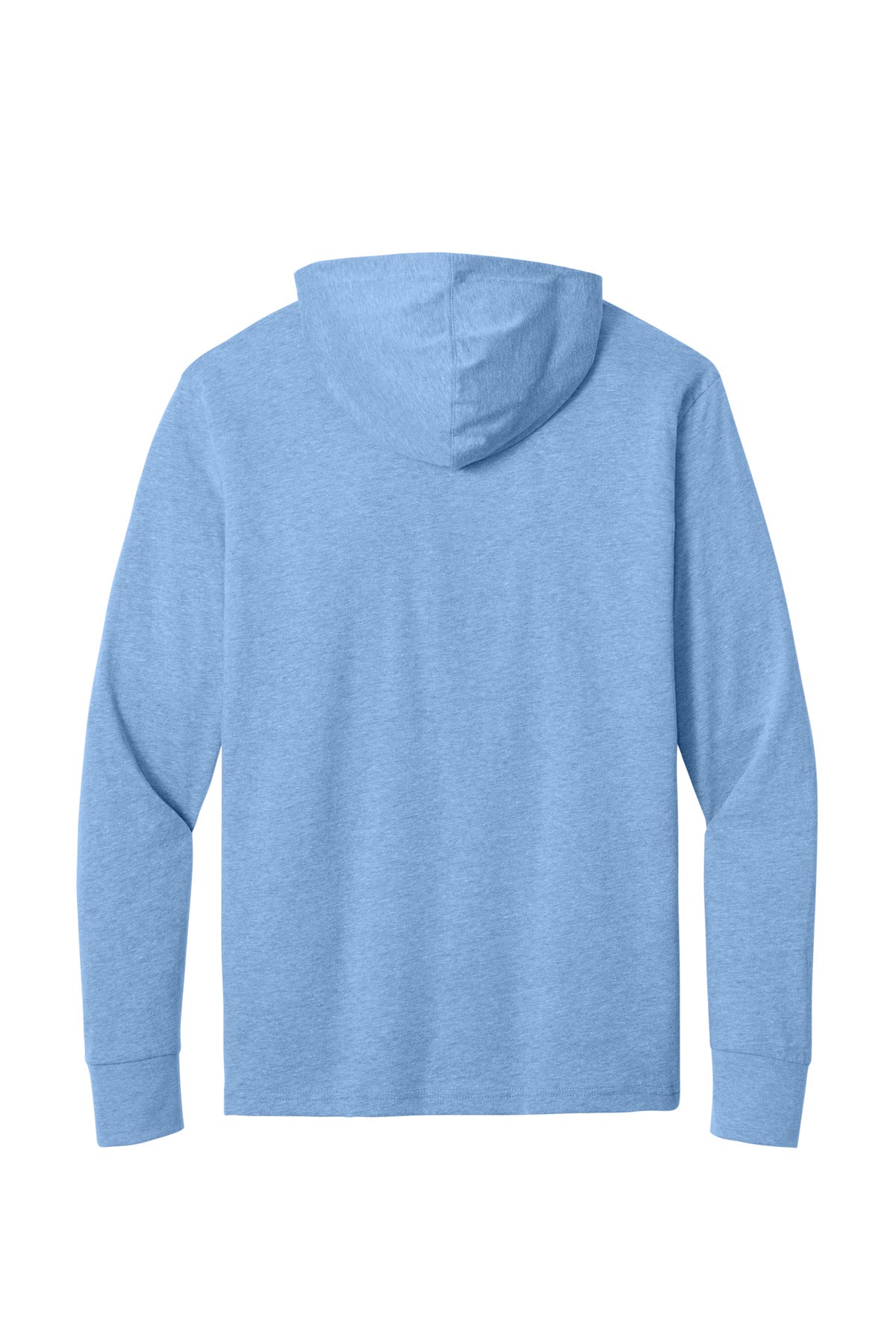 Rear View of HtClmbBl Next Level Apparel CVC Long Sleeve Hoodie NL6221