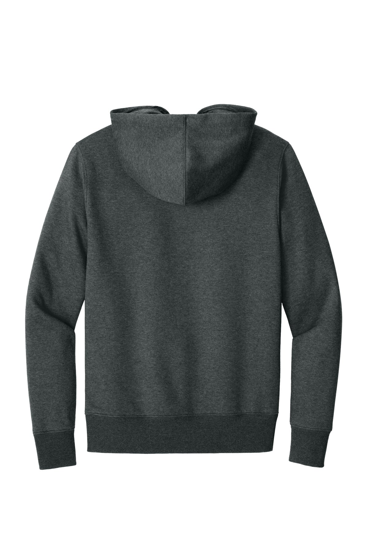 Rear View of HtdChar District Perfect Weight Fleece Hoodie DT1101