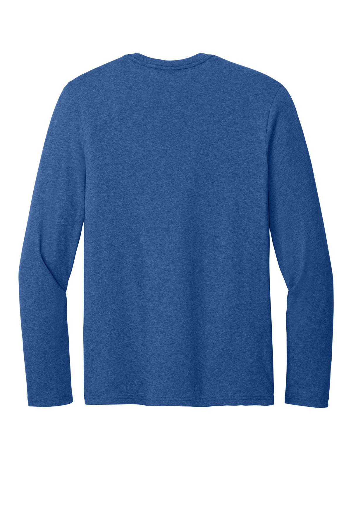 Rear View of HtdDpRoyal District Perfect Weight CVC Long Sleeve Tee DT185