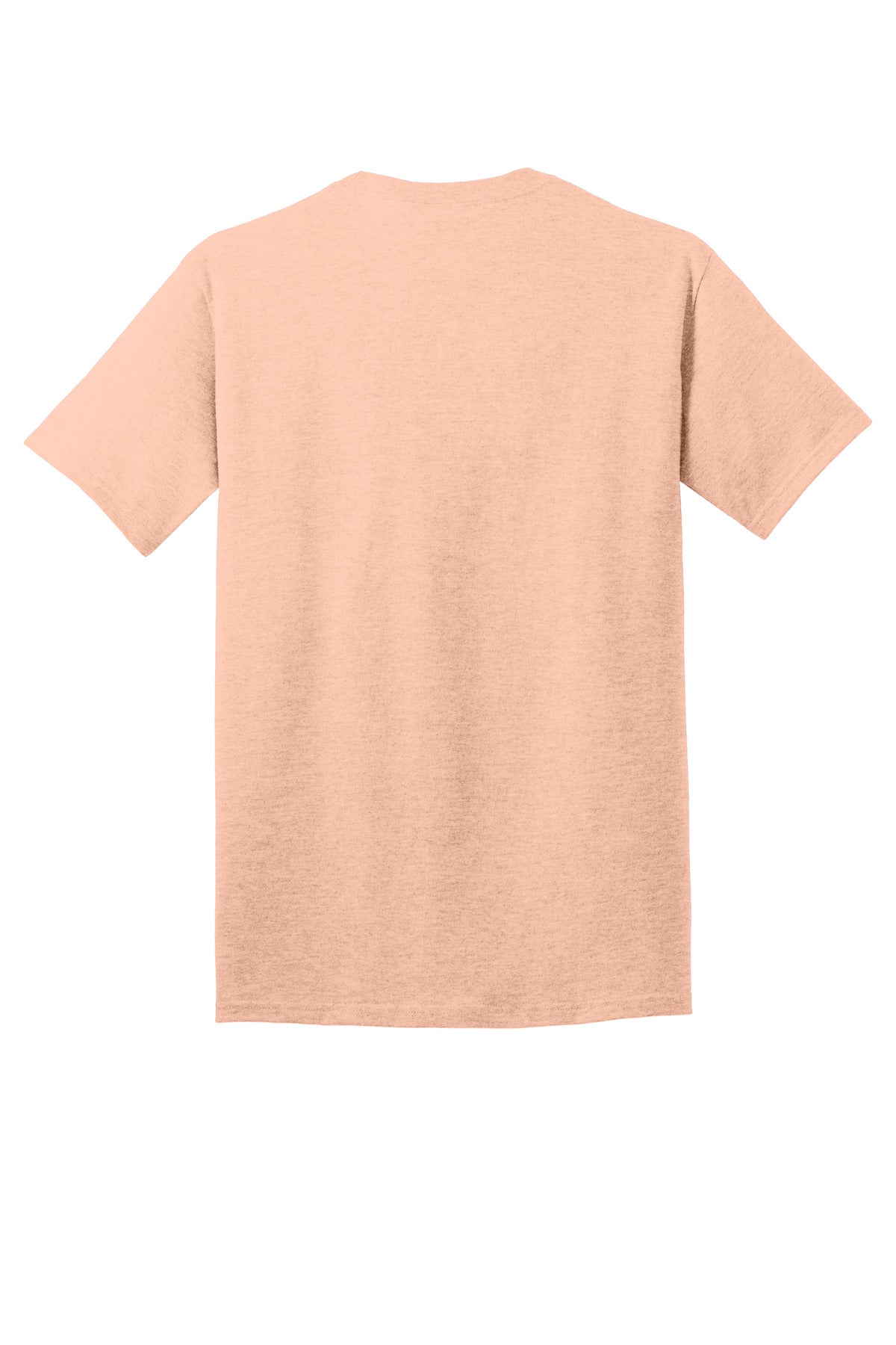 Rear View of HtdDstyPch Port & Co Core Cotton Tee. PC54