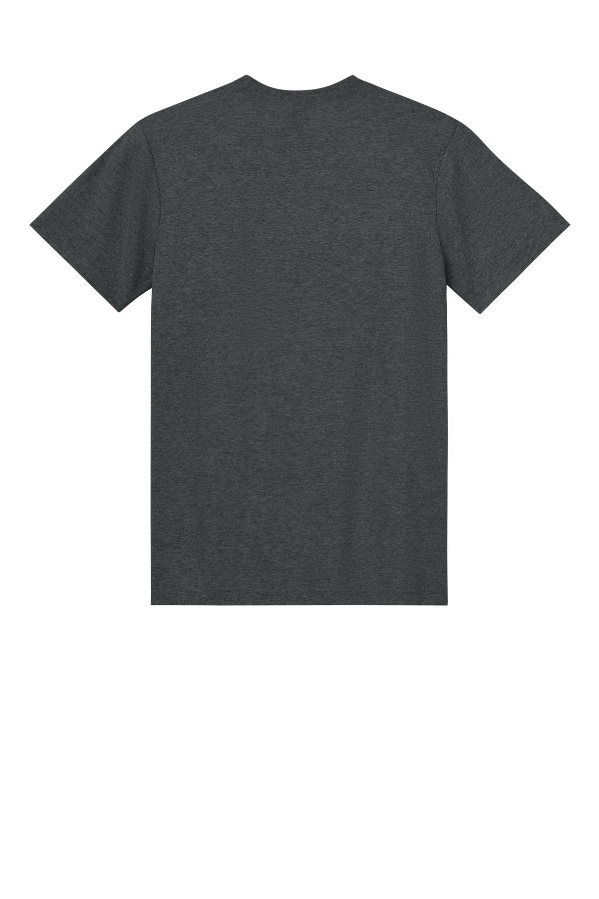 Rear View of HtDkGrey Gildan Light Cotton Tee 3000