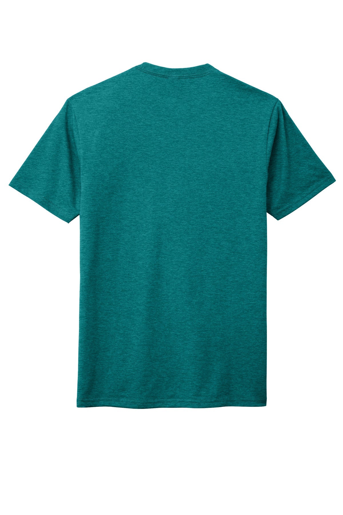 Rear View of HtdTeal District Perfect Tri DTG Tee DM130DTG