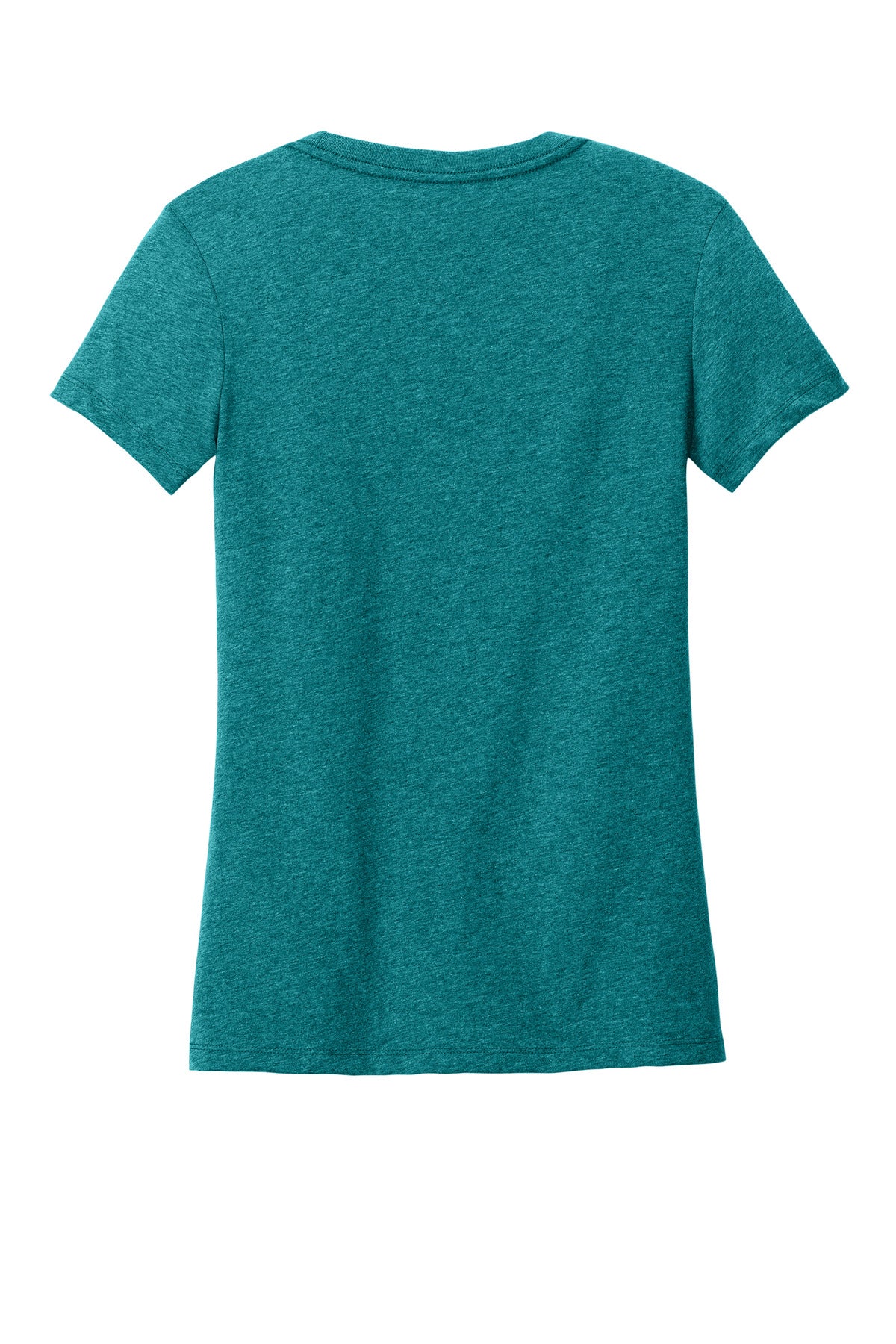 Rear View of HtdTeal District Women's Perfect Weight CVC Tee DT188