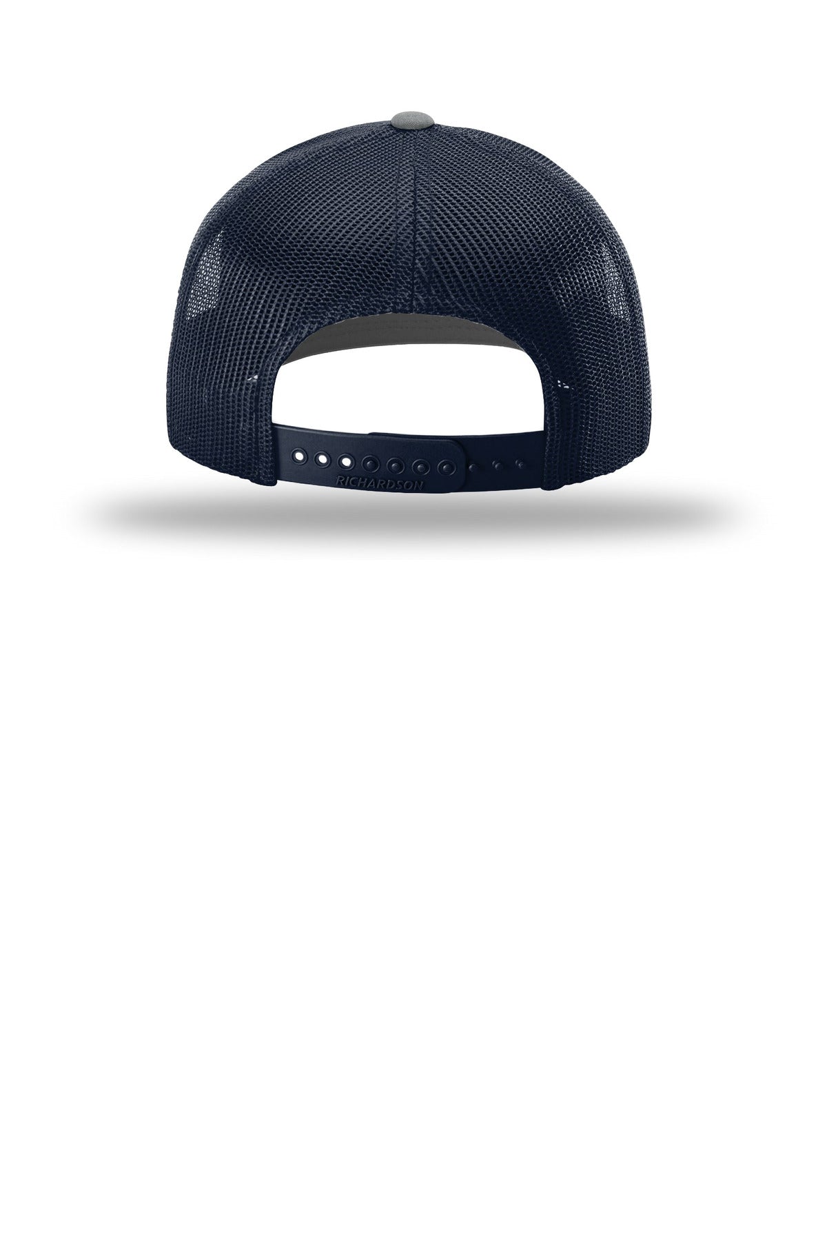 Rear View of HtGy/Navy Richardson Trucker Cap 112
