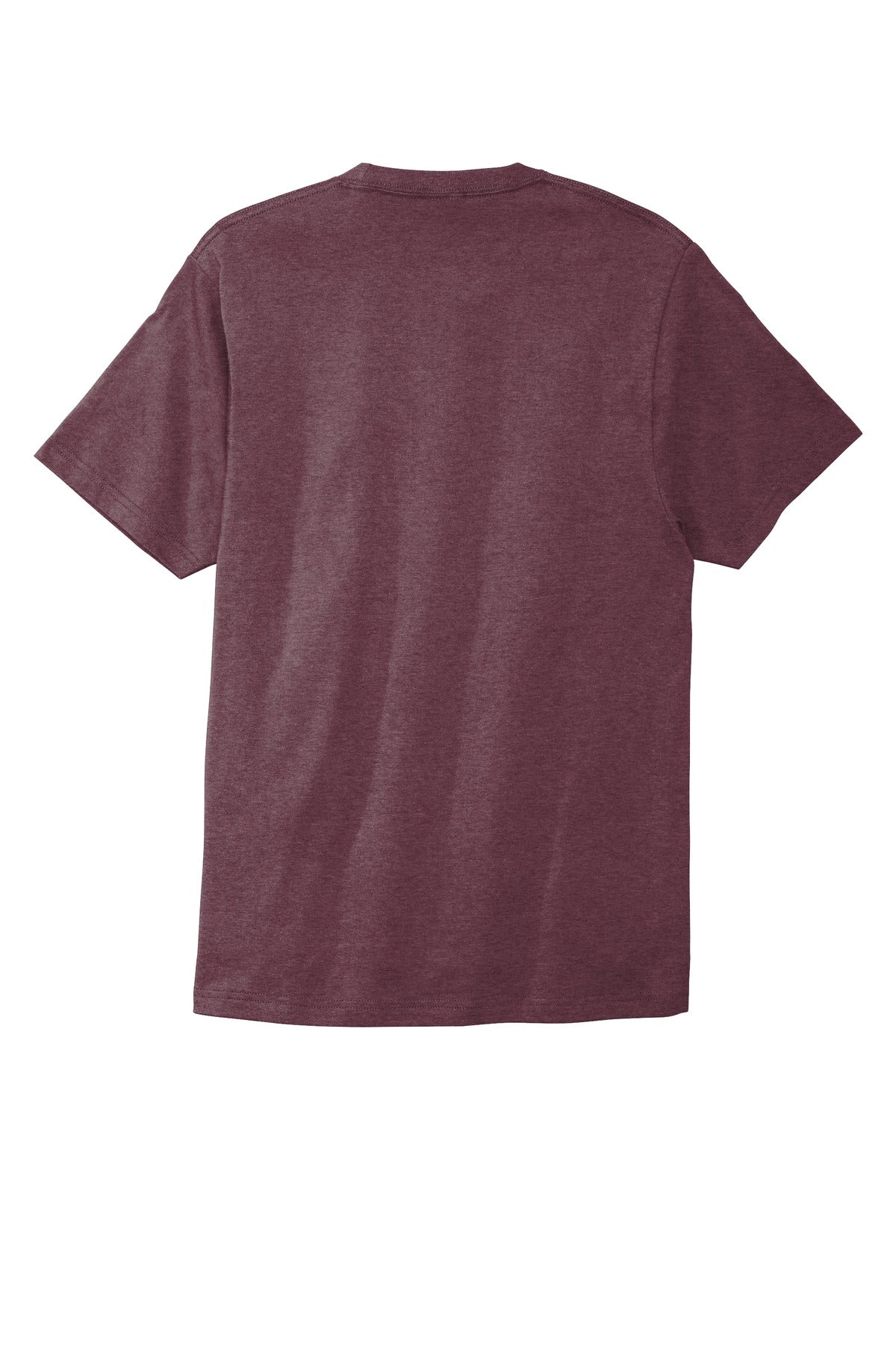 Rear View of Hthr Ath Mroon Port & Co Bouncer Tee PC600
