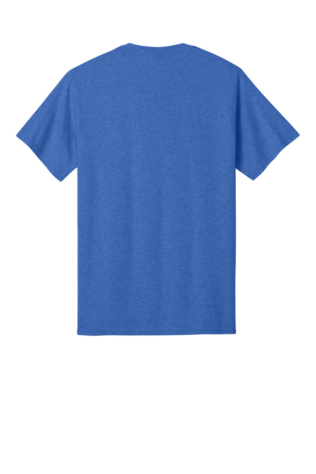 Rear View of Hthr Royal Port & Co Core Cotton Tee. PC54