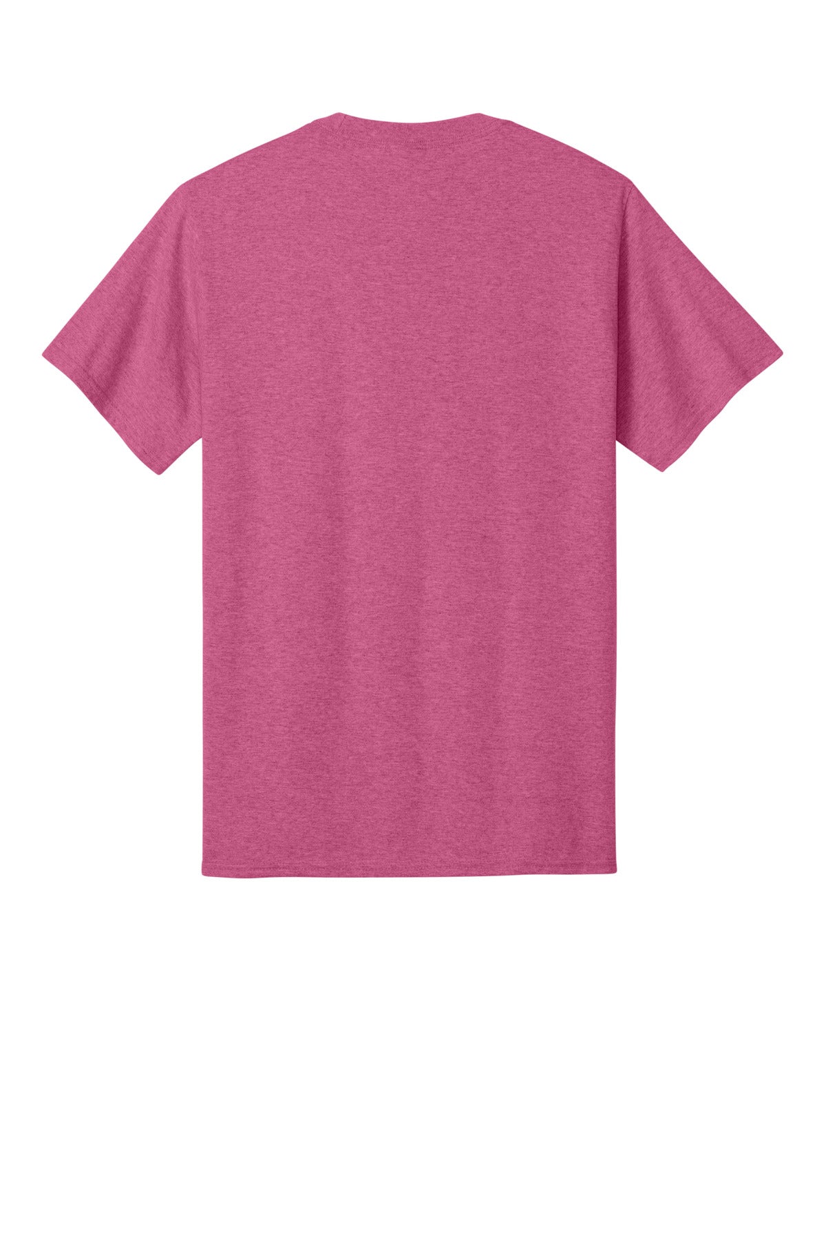 Rear View of Hthr Sangria Port & Co Core Cotton Tee. PC54