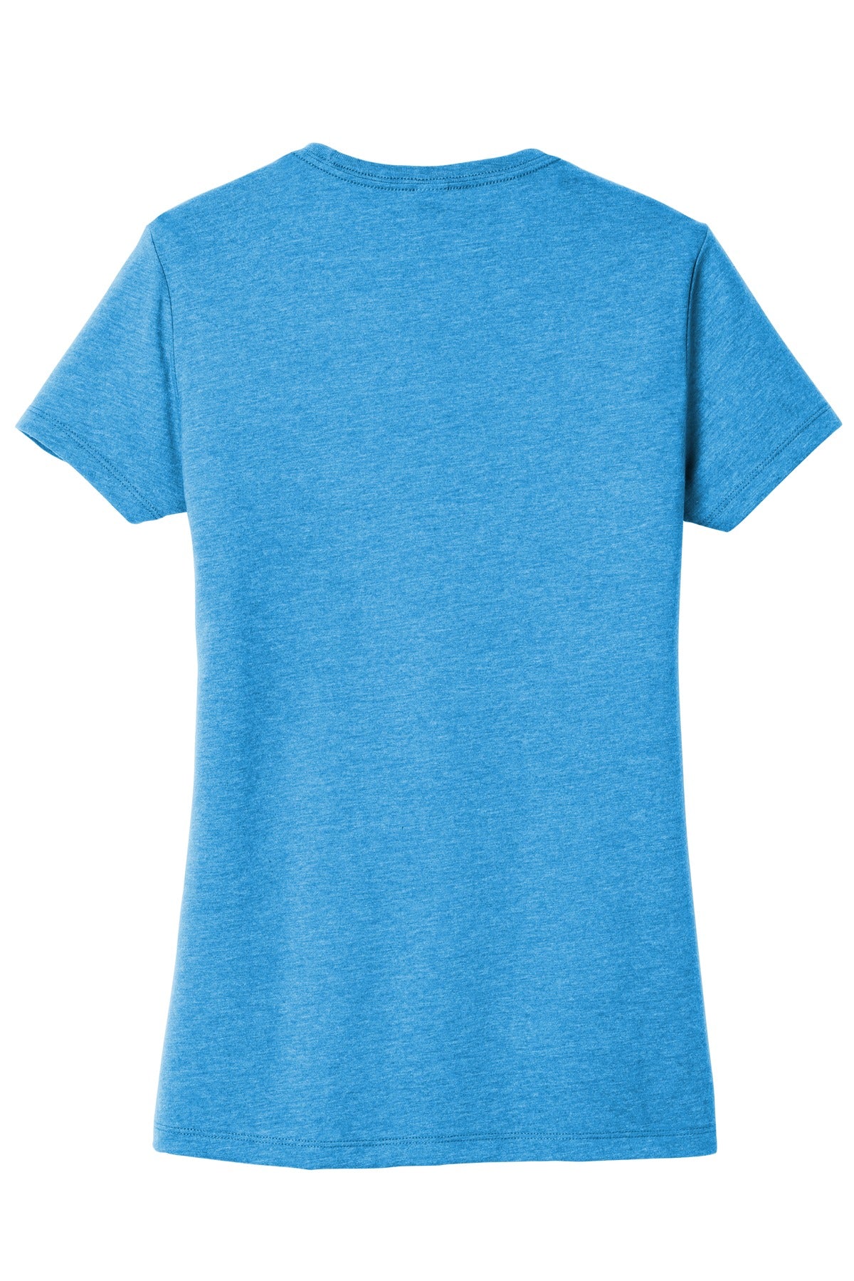 Rear View of Hthrd Brt Turq District Women's Very Important Tee . DT6002